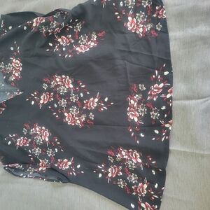 SHEIN Black Floral Top